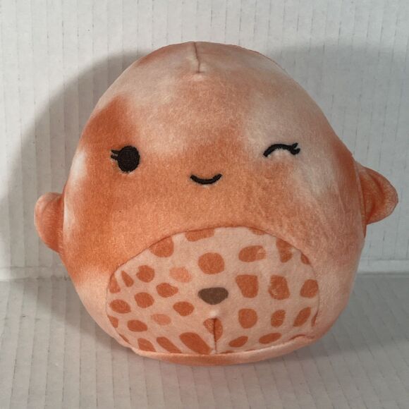 Squishmallows 5" Livvy the Coral Starfish Plush Toy Orange Mini - Picture 1 of 10